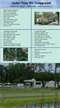 Mobile Screenshot of cedarpinesrvpark.com